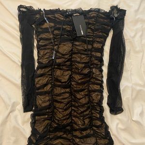 Maura Mesh Dress - Black